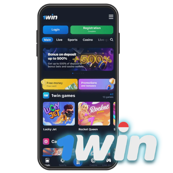 Official 1win app for iOS in Indonesia