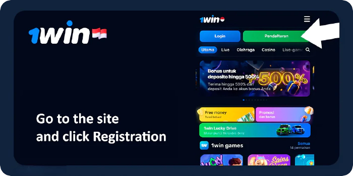 1win registration in Indonesia